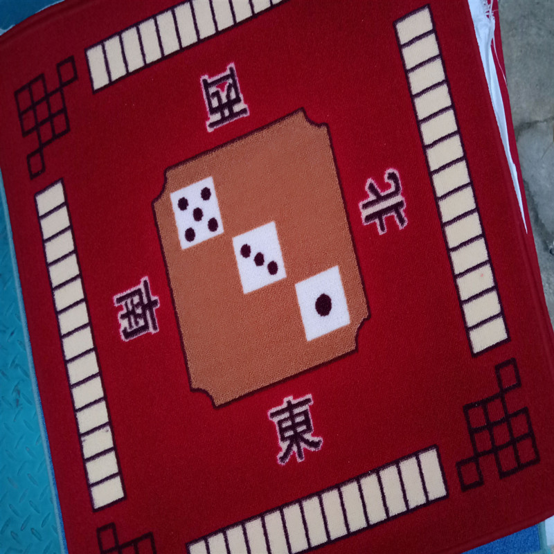 A large number of chess and card rooms hand rub mahjong table non-slip silencer mahjong table mat home non-pleated table mat