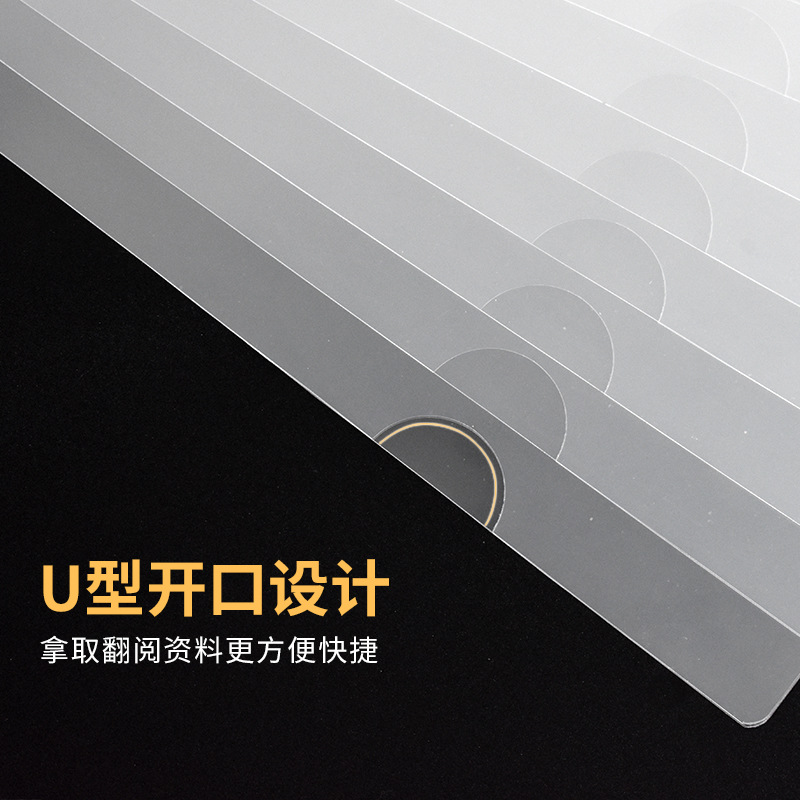 Rich fast E310 two-page file set A4 folder insert transparent file bag pvc folder