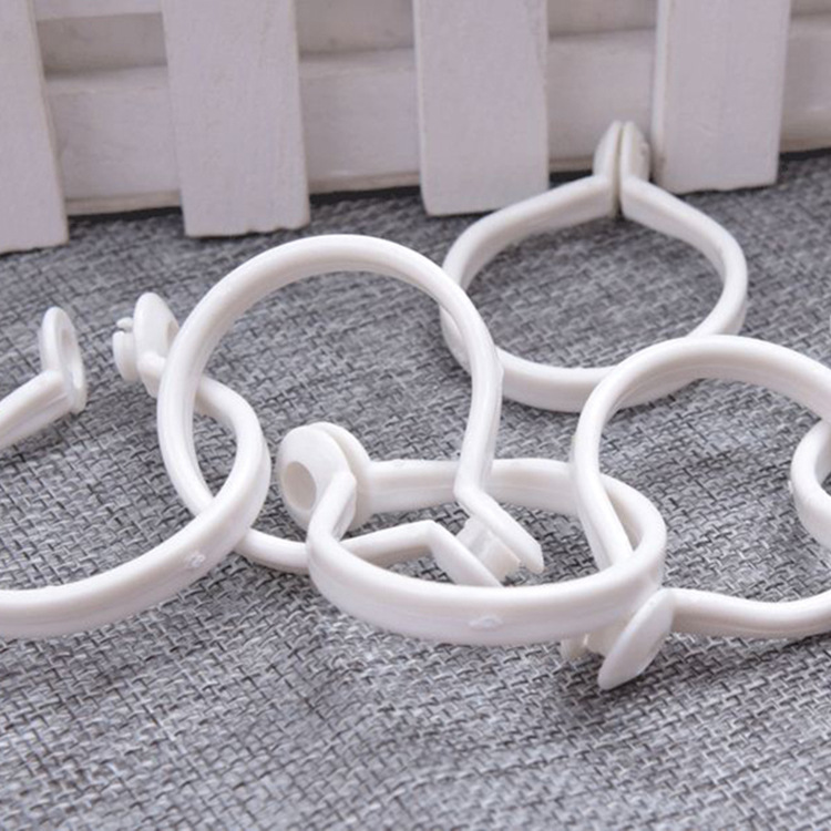Self-produced curtain live buckle ring open hanging ring hanging ring shower curtain plastic closed ring buckle curtain clip hook