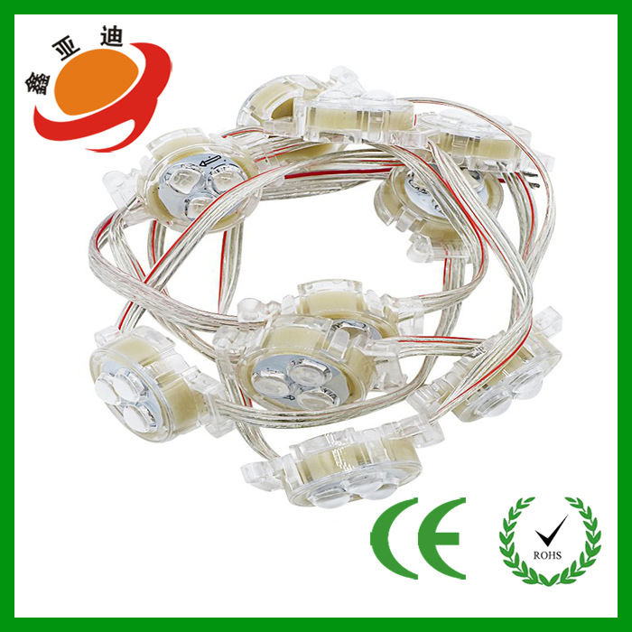 3cm full color Point Light outdoor waterproof LED pixel light advertising signboard strobe outline colorful horse running light