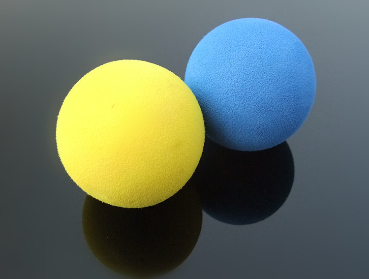 Foam Table Tennis Ball Yellow/Blue 50Cmm Lightweight Eva Ball Small Production Invention Material Scientific Experiment