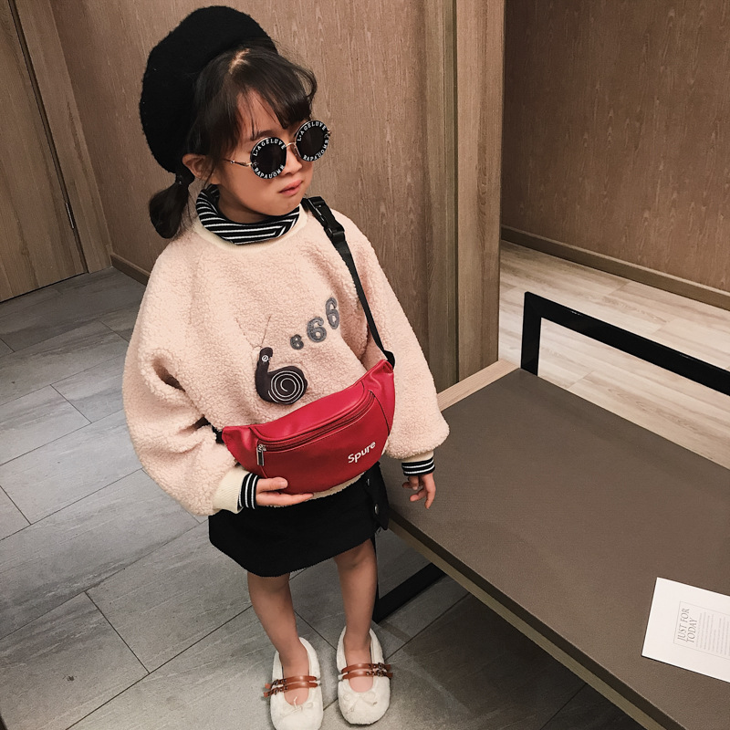 Children's Bag 2020 Autumn and Winter New Shoulder Crossbody Bag Simple All-match Mini Chest Bag Trendy Baby Waist Bag for Boys and Girls