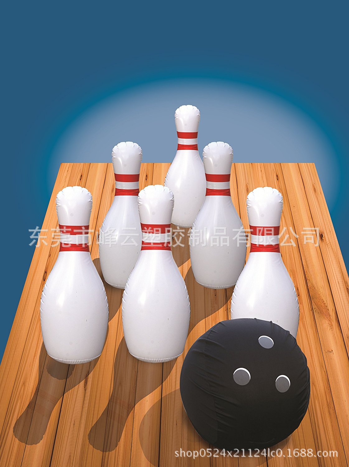 Надувная игрушка для боулинга из ПВХ, 6 бутылок и набор надувных мячей