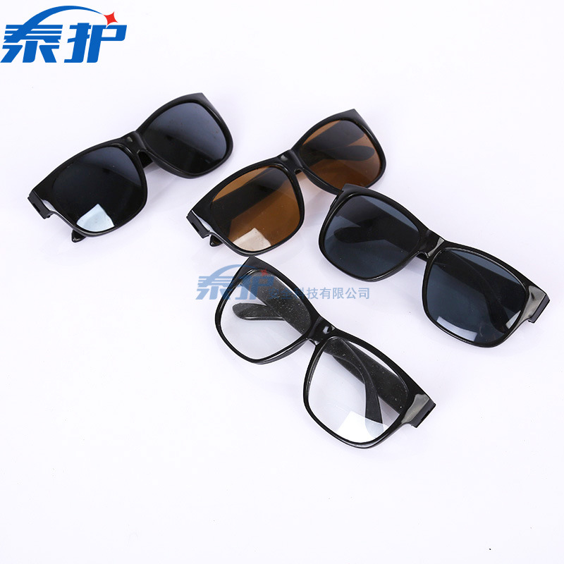 Protective Glasses, Flat Polished, Dust-Proof, Labor Protection, Welding, Strong Light Welding, Impact-Proof, Splash-Proof Dust Goggles