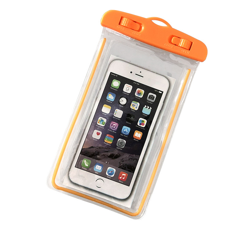 Wholesale Transparent Mobile Phone Waterproof Bag, Luminous Outdoor Pvc Mobile Phone Diving Photo Waterproof Case, Rainproof