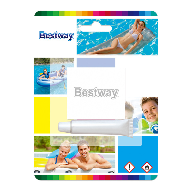 Large Bestway inflatable mattress boat toy swimming pool special repair PVC patch + glue 62022