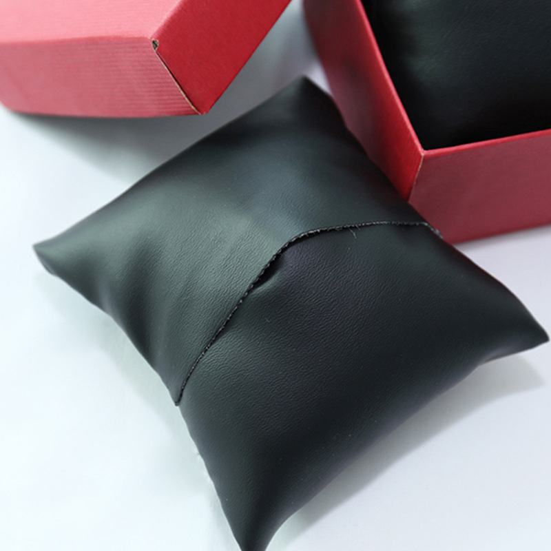 В наличии оптовая толстая кожаная подушка для часов универсальная подушка для браслетов сумка из шелка и хлопка