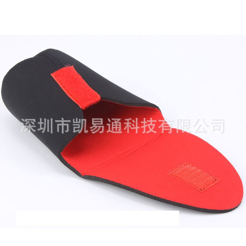 SLR camera lens bag lens barrel thickened diving material waterproof lens bag red and black lens cover anti-shock and anti-collision