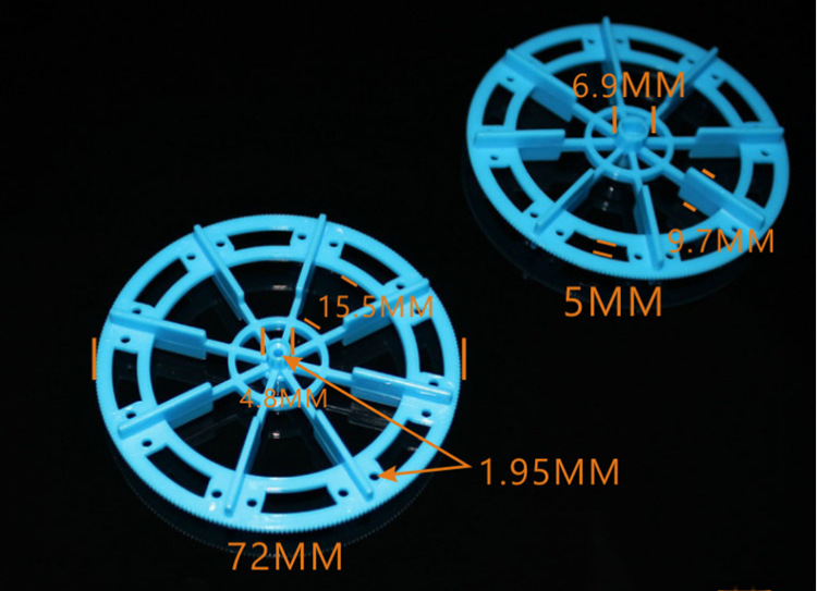 72112A Paddle Wheel 34/52/72 Special-Shaped Wheel Boat Paddle Tt Motor Tire Propeller Dual-Purpose Paddle Wheel