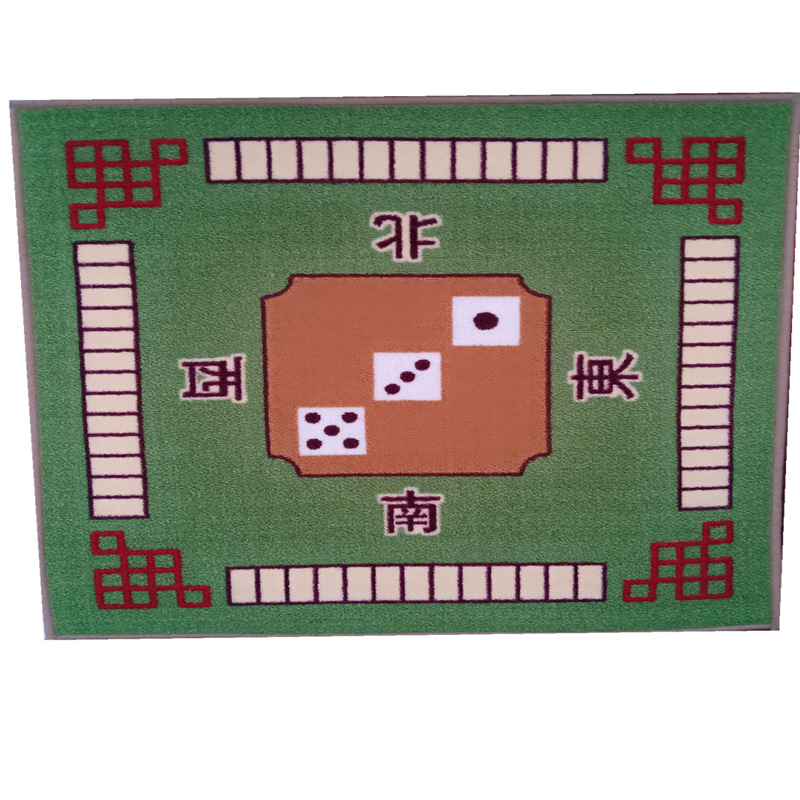 A large number of chess and card rooms hand rub mahjong table non-slip silencer mahjong table mat home non-pleated table mat