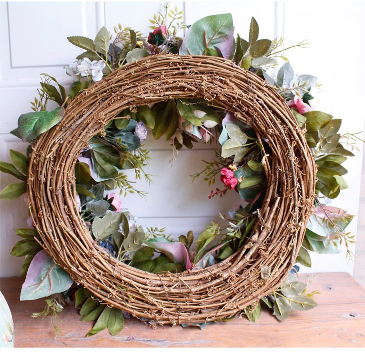 Large wreath 53cm 22 inch artificial flower wreath hanging decoration door decoration wall decoration Amazon AliExpress supply