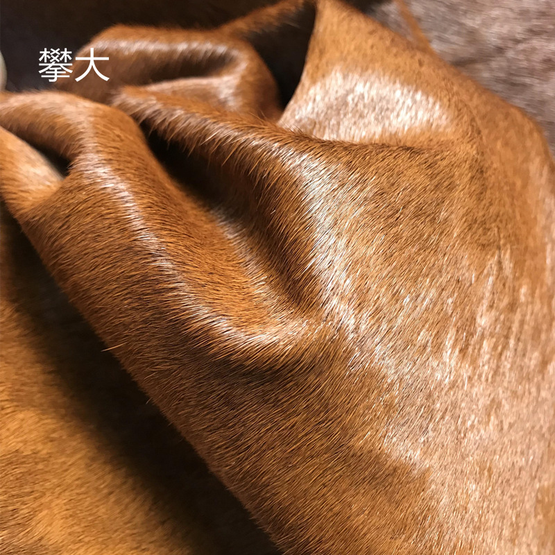 natural color horse hair short hair horse skin brown horse hair cow hair cow leather factory direct in stock can be customized to sample