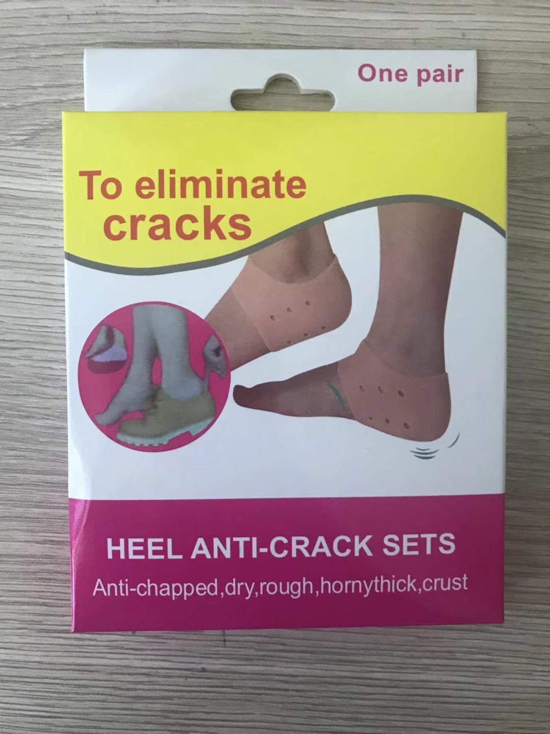 защитные носки для пятки из силикона, покрытие для трещин на пятках, оптовая продажа