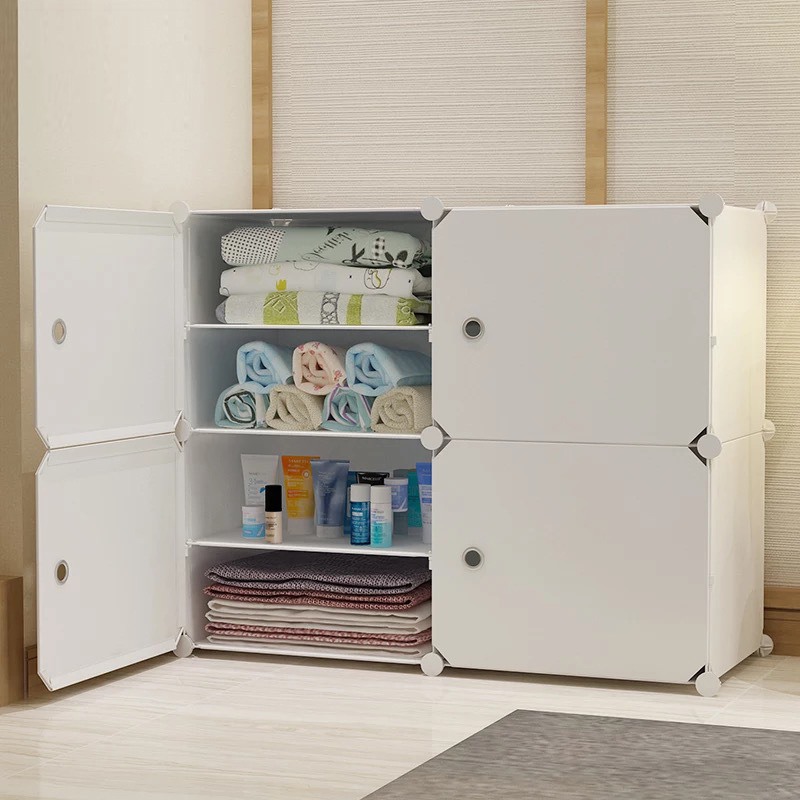 Пластиковая коробка для хранения, большая, закрытая, трехкомплектная, напольная, для хранения одежды, для нижнего белья