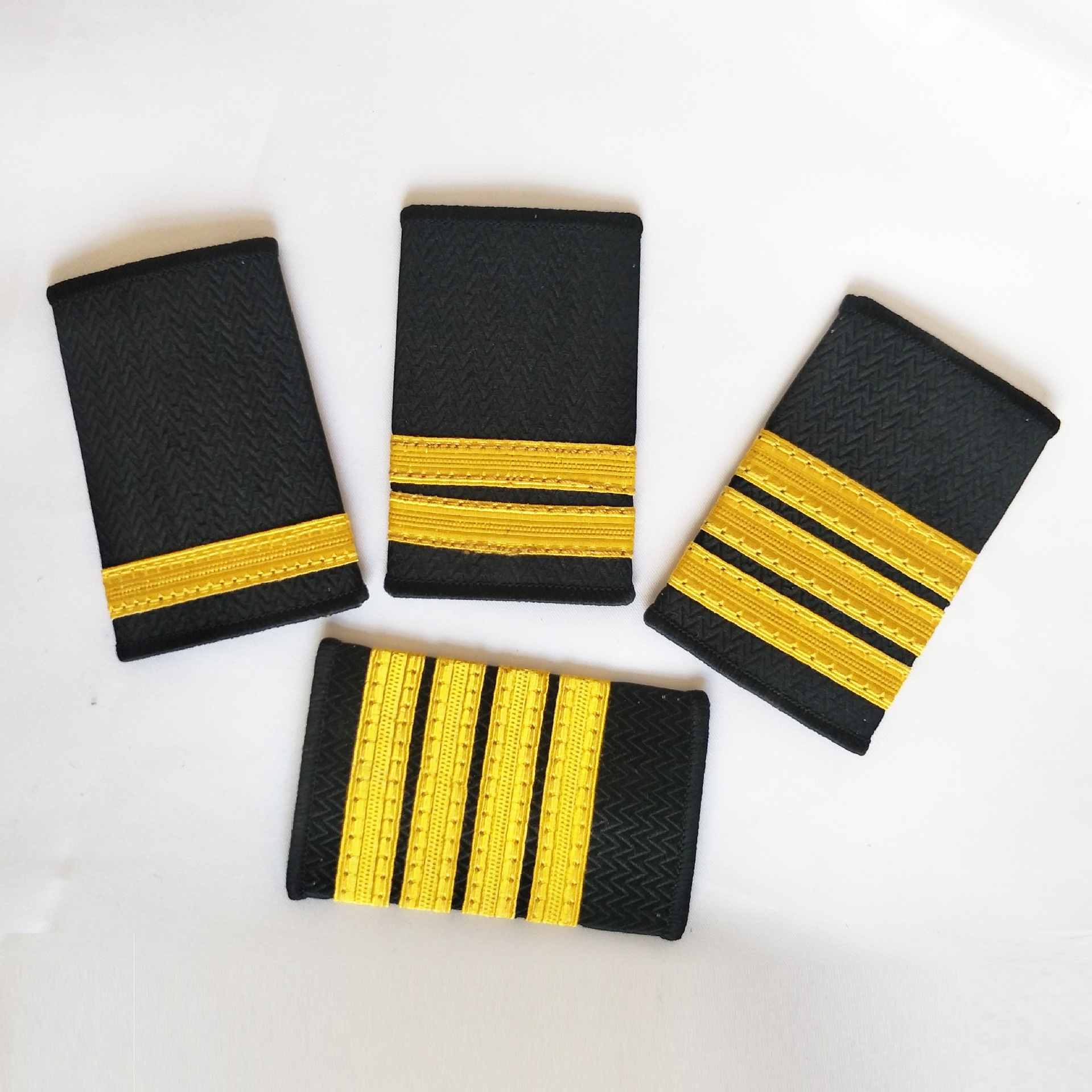 Униформа пилота из индийского шелка, обычная ткацкая метка, эполет капитана пилота