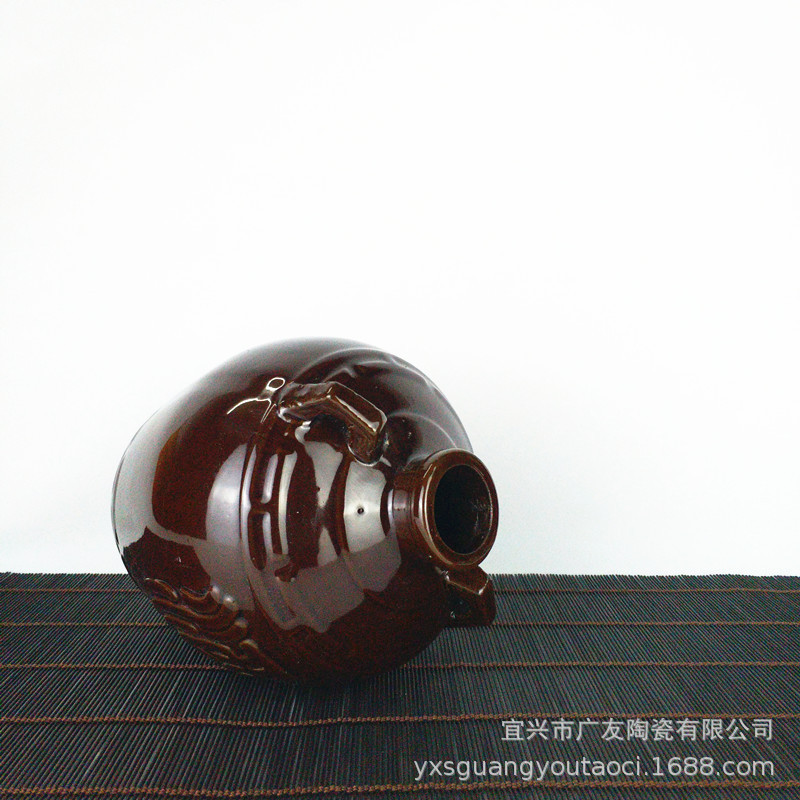 Ceramic Wine Bottle 2.5kg Pack Antique Wine Bottle Liquor Jar Household Wine Bottle Double-Eared Wine Jar Creative Empty Bottle