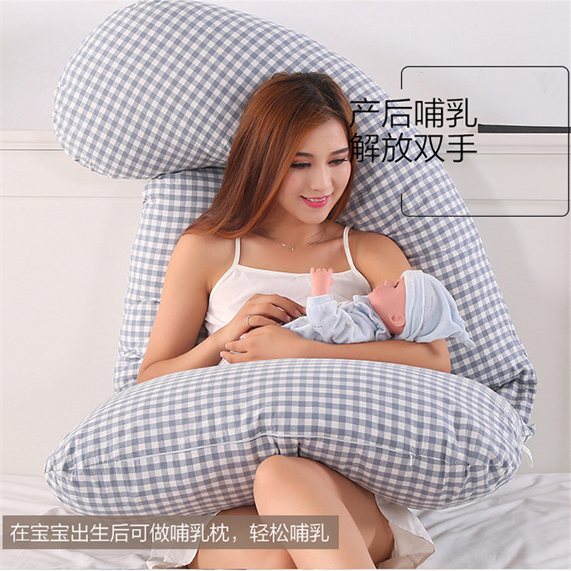 Pregnant Women's Pillow Waist Protection Side Sleeping Pillow Belly Care Supplies Multifunctional U-shaped Pillow Sleeping Side Sleeping Pillow Pregnant Women's Pillow