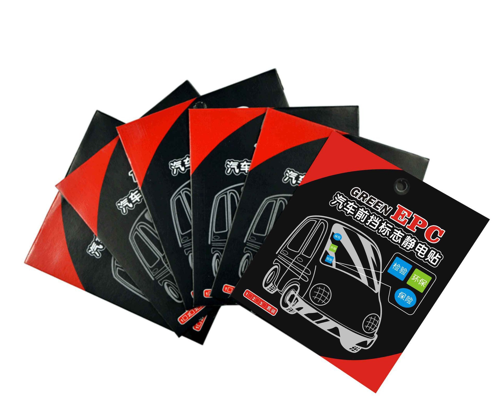Car static stickers annual inspection logo stickers body transparent windshield window stickers insurance static stickers e-commerce gifts