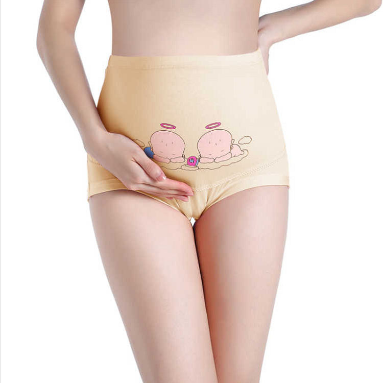 Factory wholesale cotton pregnant women's underwear briefs women's large size belly Mommy high waist pregnant women leggings