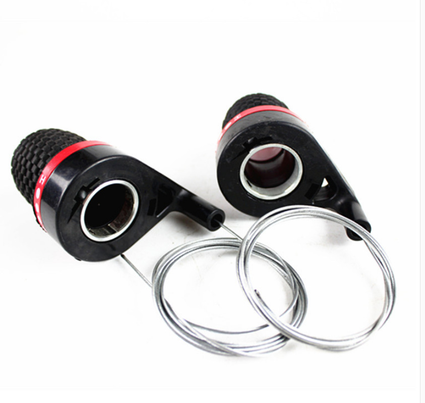 High-quality mountain bike bicycle transmission variable speed handle speed control handle with handle cover cheap handle a large number of wholesale