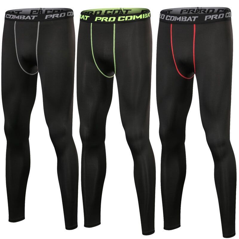 Tights Men's Fitness running sports basketball base training trousers high elastic quick-drying compression pants manufacturer in stock
