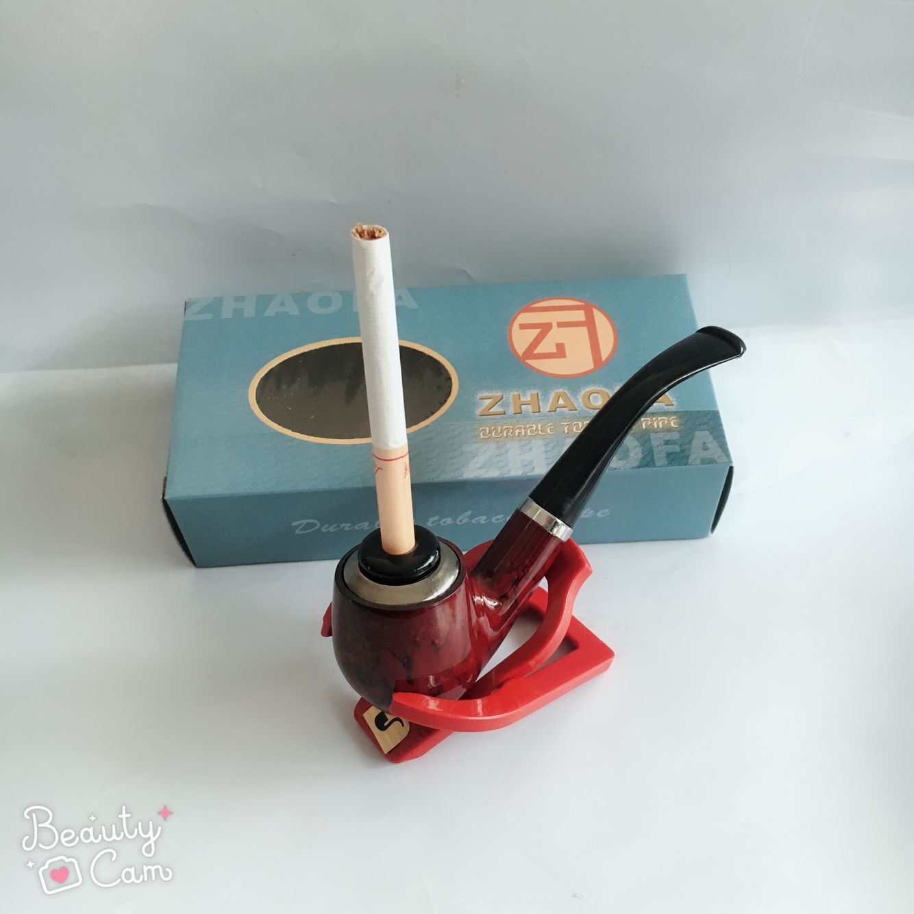 Men's Iron Pot Pipe Imitation Ebony Handmade Cigarette Holder Filter Smoking Set Manufacturer Wholesale Pipe Set