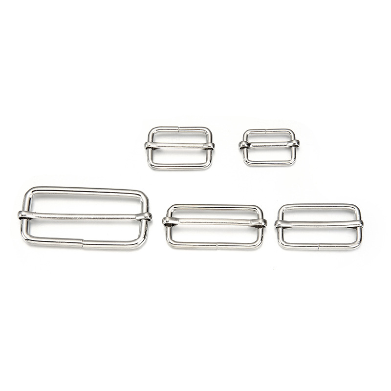 Electroplating hook buckle Japanese buckle iron ring D ring square buckle pull core universal metal luggage strap accessories