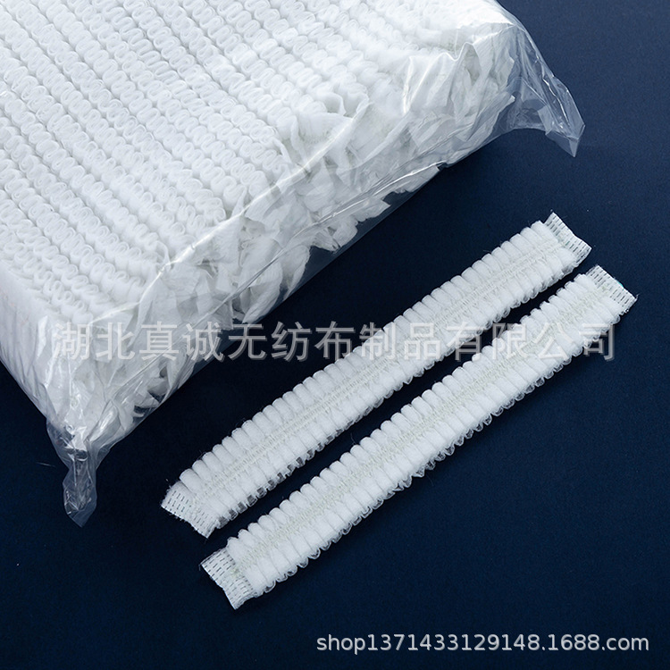 Фабричное предложение утолщенной двойной ребристой одноразовой шляпы белая нетканая шляпа полосатая шляпа