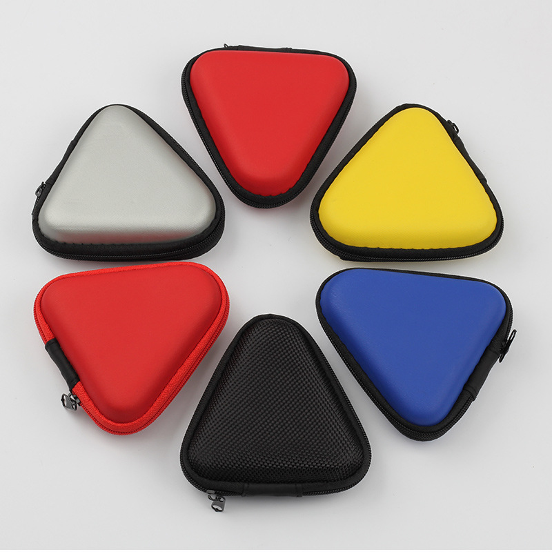 Чехол для наушников в форме треугольника водонепроницаемый EVA ударопрочный контейнер упаковка для гироскопа на пальце с индивидуальным логотипом
