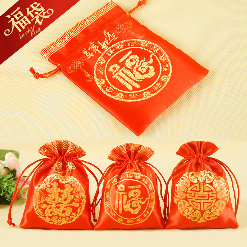 Оптовая продажа удачных мешков, праздничные подарки к Новому году, упаковка для сладостей и украшений, мешки для декорации на праздник