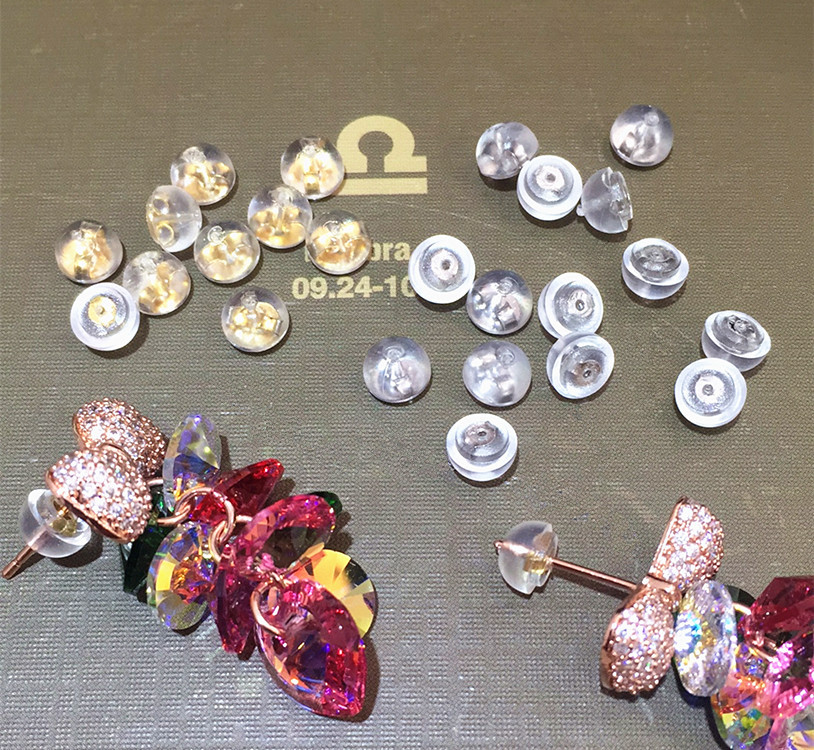 Wholesale plastic bag silver plug 925 sterling silver earplugs earplugs earplugs are firm and not easy to deform, not easy to loosen and not change color