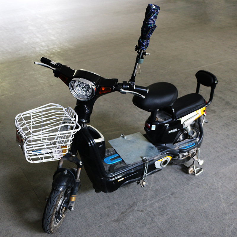 Bicycle umbrella stand umbrella stand shared bicycle thickened stainless steel electric car universal umbrella stand multi-functional