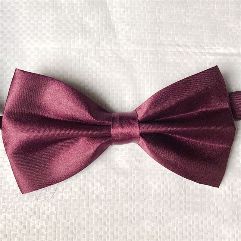 Business formal double-layer bow tie polyester silk bow knot clothing accessories men's evening wear bow tie multi-color optional