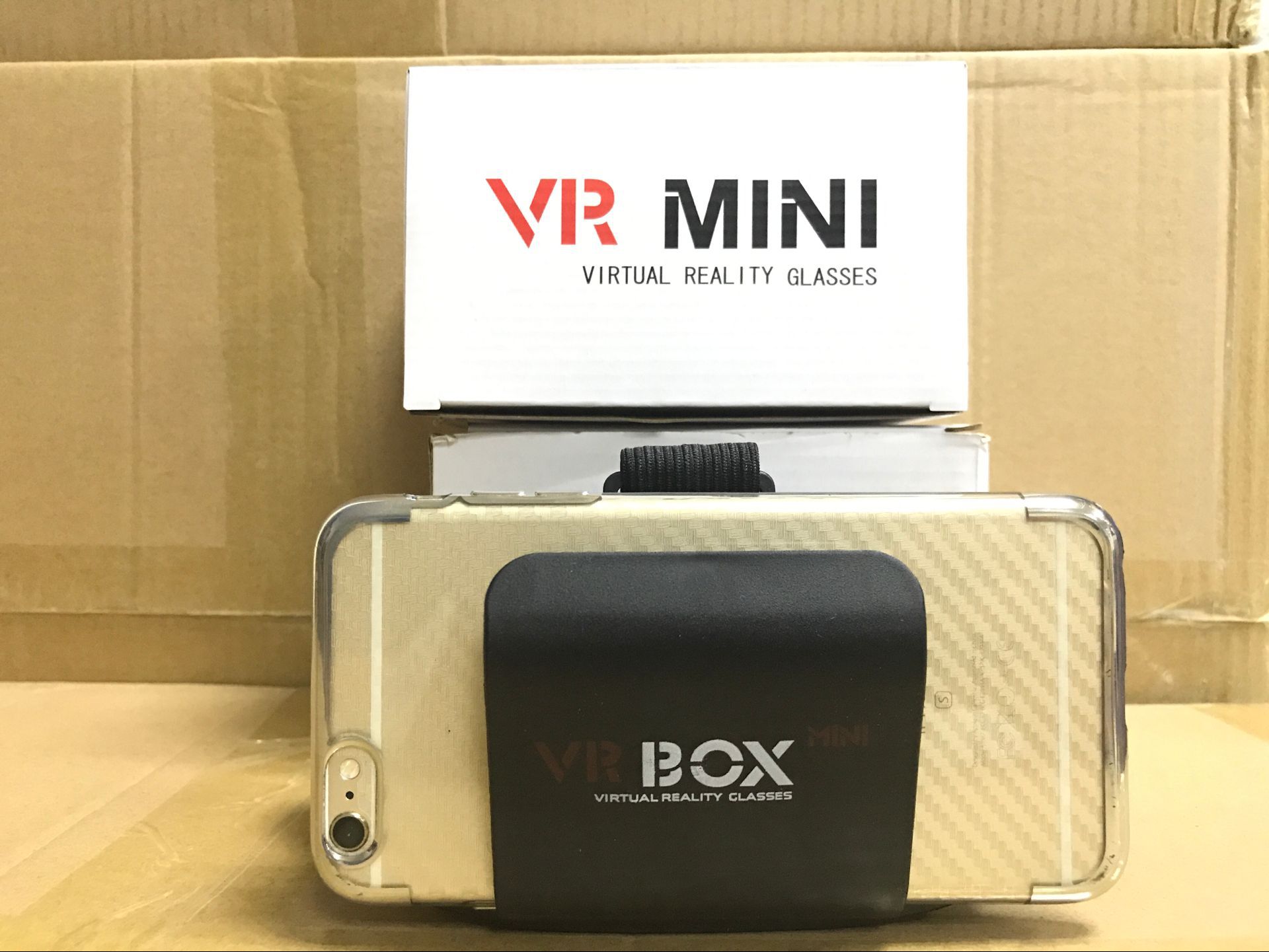 Cross-border mini VR virtual glasses virtual reality glasses 3D video cinema headset glasses gift giveaway