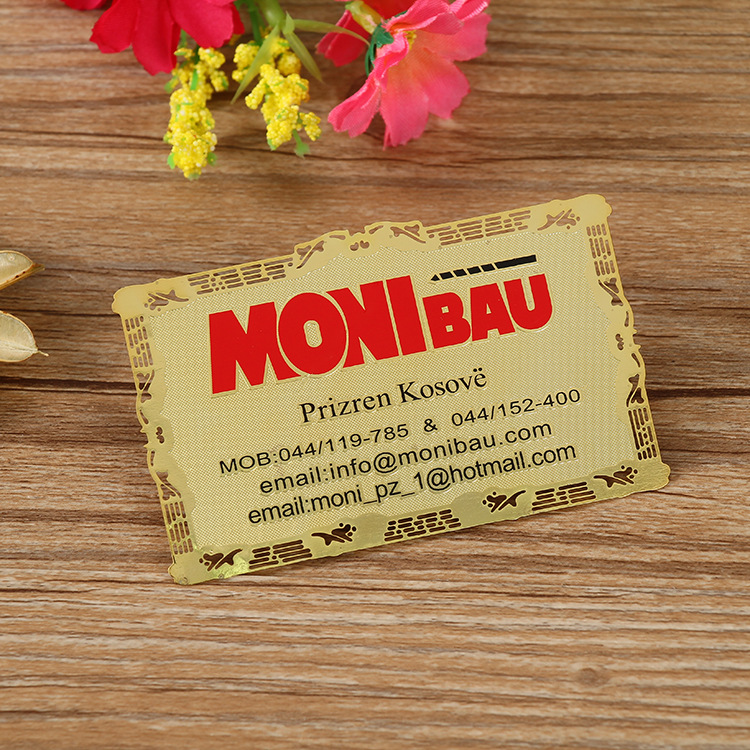 Customized Classy Metal Membership Cards, Customized Brushed Stainless Steel Cards, Special-Shaped Cut Out Classy Metal Card Business Cards