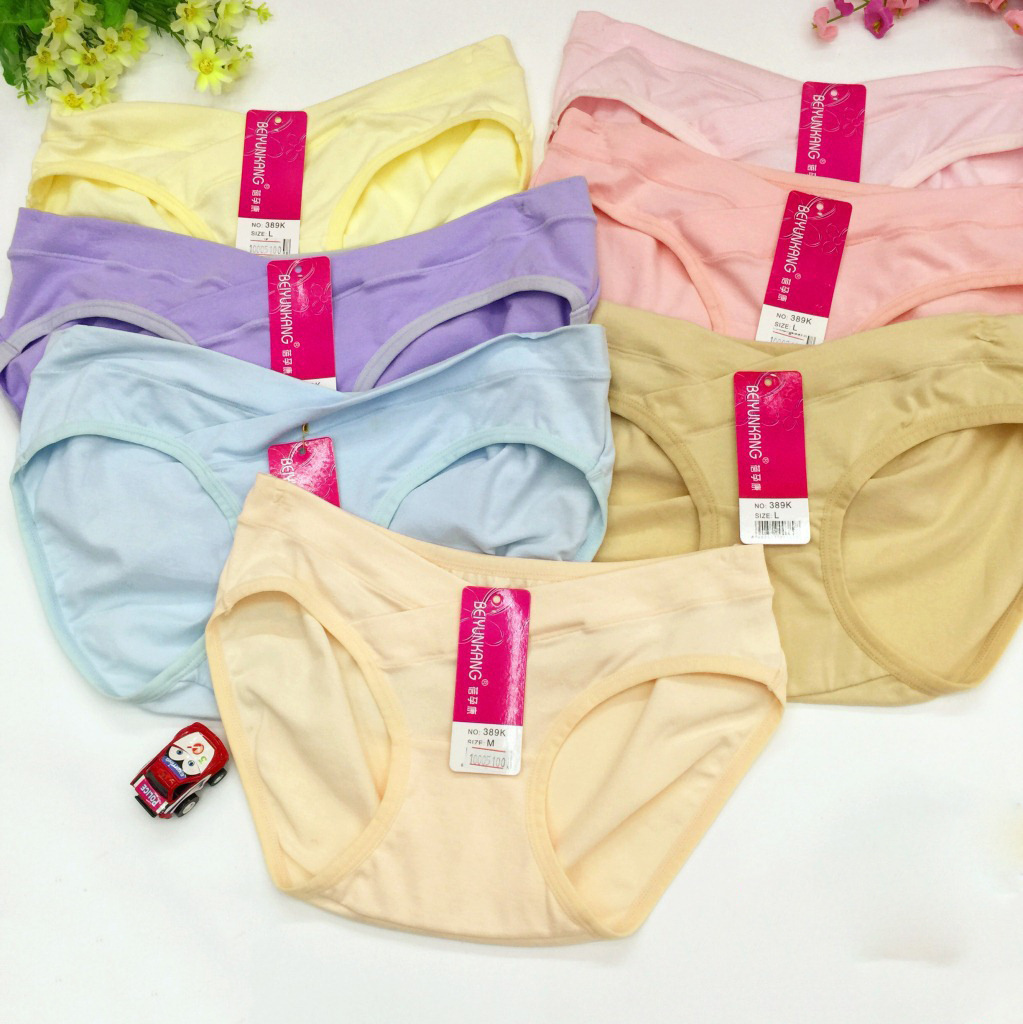 Factory wholesale low waist cross all cotton pregnant women's underwear comfortable soft pregnant women's pants