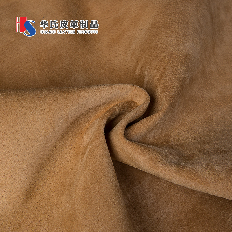 Factory direct refined two-layer pig leather eight Ge patch two-layer reverse velvet leather shoe upper leather quality assurance