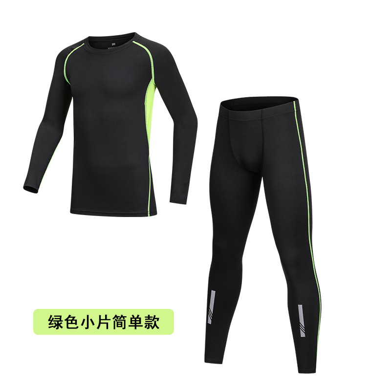 Children's tights autumn and winter velvet sports suit two-piece quick-drying clothes children's velvet