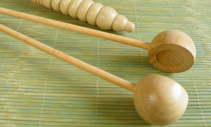Bamboo massager/bamboo massage hammer 080133 Pat beating crafts semicircle hammer old man's happiness