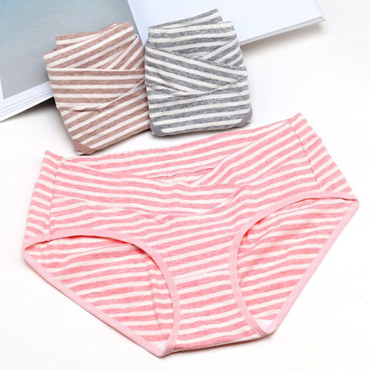 Оптовая продажа нижнего белья для беременных, низкая талия, дышащие треугольные хлопковые трусы, большой размер, 4 упаковки