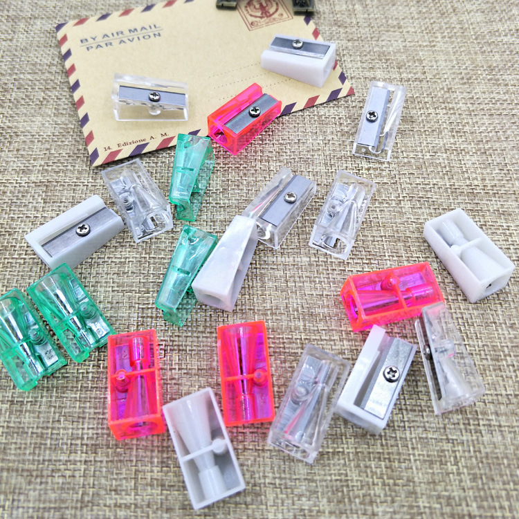 Tiktok Net red factory direct transparent white safety pencil sharpener core pencil sharpener pencil knife core universal cutting