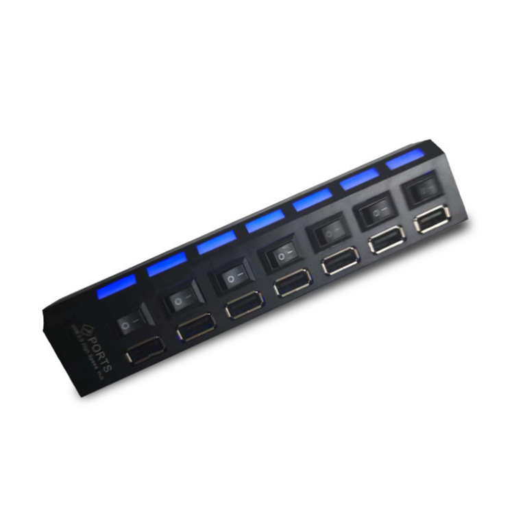 hub sales 7-port USB HUB with independent switch HUB 7-bit expansion splitter 7-hole USBhub hub