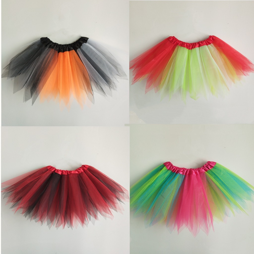 Юбка-туту для детей, цветная юбка из сетки, поставка с фабрики Amazon