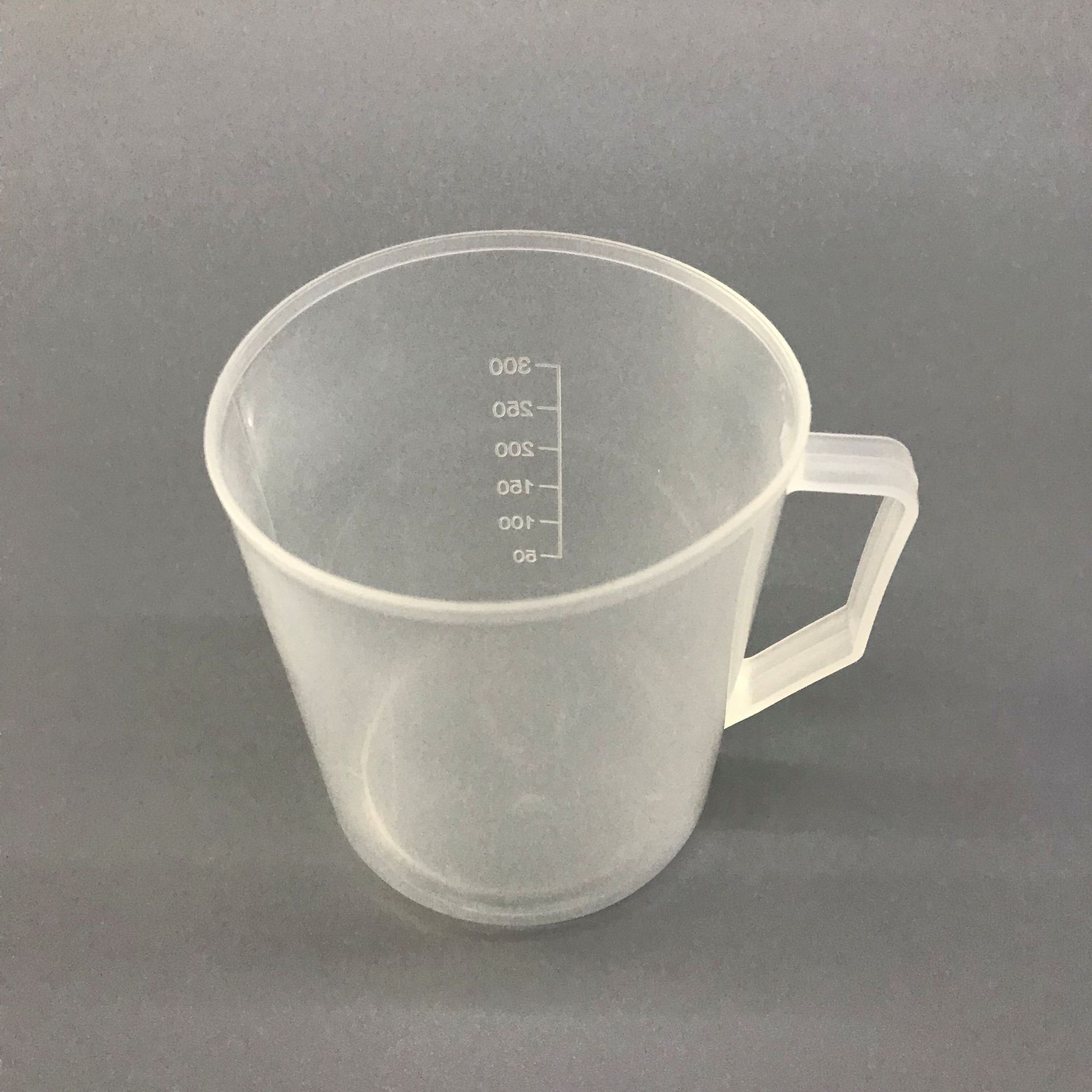 [original Direct Supply] Transparent Plastic Cup with Handle, 350ml with Scale, Odorless and Environmentally Friendly Material!