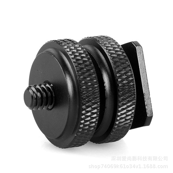1/4-20 long rod screw camera double-layer screw hot shoe connection screw photography equipment accessories