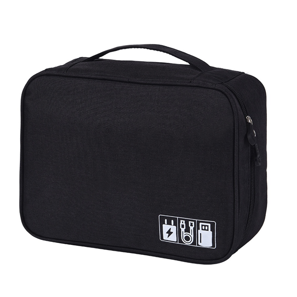 Multifunctional digital bag electronic storage bag cationic polyester data cable storage bag factory in stock direct sales