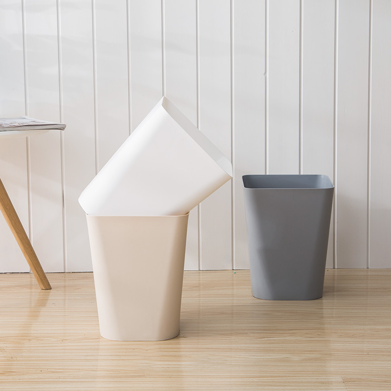 Creative and Simple Classified Trash Can Japanese Style Home Living Room Bathroom Lidless Small Office Paper Basket