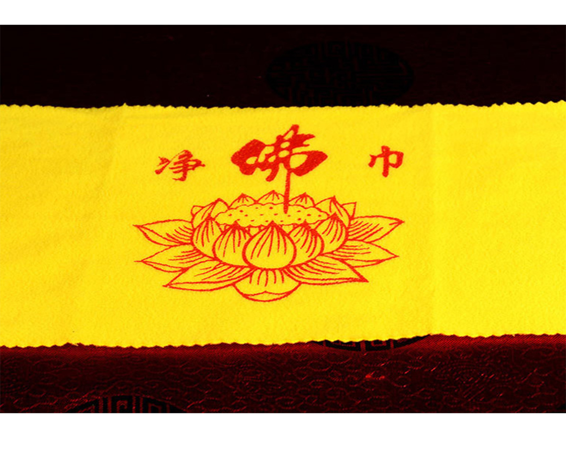 Buddha statue cleaning towel wipe yellow polar fleece cleaning towel clean Buddha towel clean wipe