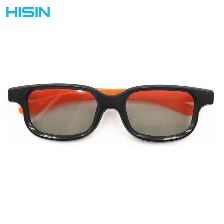 Factory Direct Sales, Standard Children's 3D Glasses, Cinema 3D Stereoscopic Glasses, Orange Frame