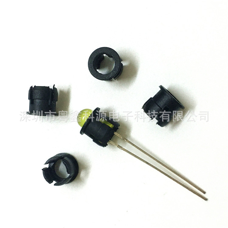 5mm flat buckle panel led lamp holder 5mm led card board set pc Board 5mm nylon lamp set lamp holder 5mm led flat buckle